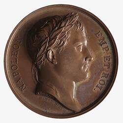 Medal - Occupation of the Three Capitals, Napoleon Bonaparte (Emperor Napoleon I), France, 1807