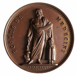 Medal - Schools of Medicine, Napoleon Bonaparte (Emperor Napoleon I), France, 1805