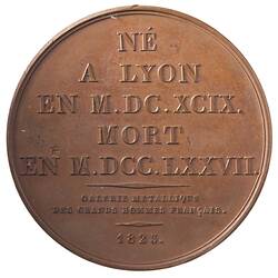 Medal - Bernard de Jussieu, France, 1823