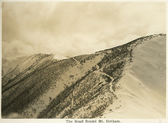 [The road around Mount Hotham, about 1905.]