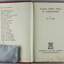 Book - 'Tales They Tell in Yorkshire', 1954