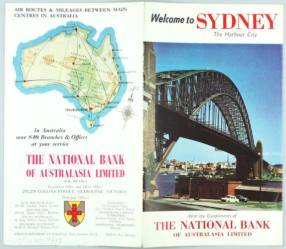 Map - 'Welcome to Sydney', Melbourne, Victoria