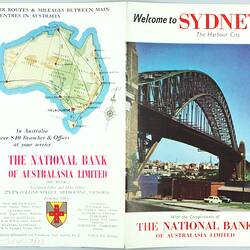 Map - 'Welcome to Sydney', National Bank of Australasia Limited, circa 1961