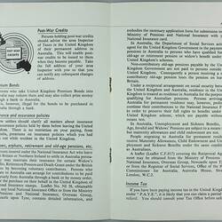 Booklet - 'Facts About Finance For the Emigrant to Australia', May 1961