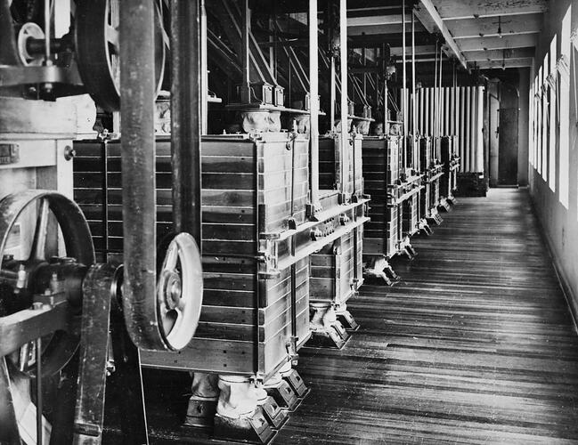 Copy Negative - H.V McKay Pty Ltd, Machine Room, Sunshine, Victoria circa 1910