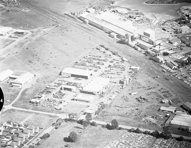 Negative - Aerial View of Footscray and Surrounding Suburbs, Victoria, 09 Feb 1960