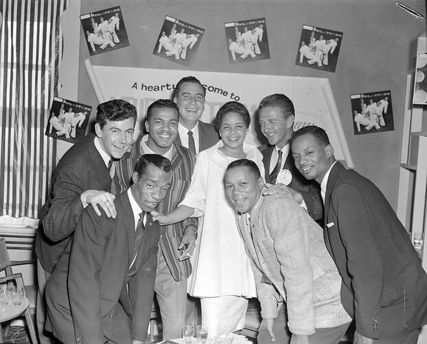 Radio Corp, Portrait of The Platters Band, Melbourne, 19 Mar 1959