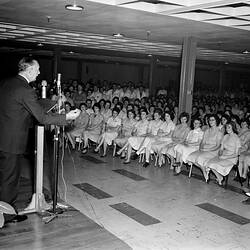Negative - W.D. & H.O. Wills, Presentation to Workers, Victoria, 04 Jun 1959