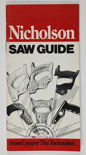 Cover illustration of six saw handles and blades.