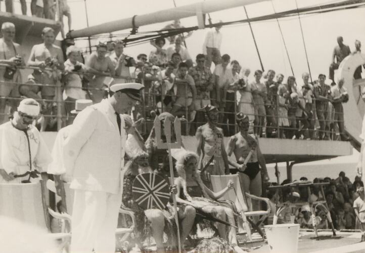 Crossing the Equator Ceremony, P&O 'S.S. Strathaird', Sept-Oct 1960