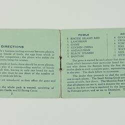 HT 4667.3, Instructions - Parlour Game, 'Chook-Chook', circa 1930