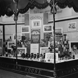 Negative - Kodak Australasia Pty Ltd, Shopfront Display, 'Kodachrome Colour Film', Sydney, circa 1940s