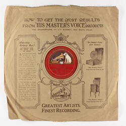 Disc Recording - His Master's Voice,  Double Sided,  'Credo In Un Dio Crudel' (Verdi) &  'O Monumento! Regia E Bolgia Dogale (Ponchielli), 1923-1928