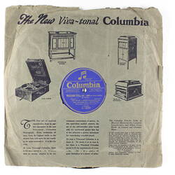 Disc Recording - Columbia Graphophone Co., Double-Side, 'Cavalleria Rusticana, Intermezzo' & 'William Tell, Overture (in three parts)', 1920-mid 1930s