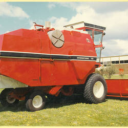 Photograph of harvesting equipment.