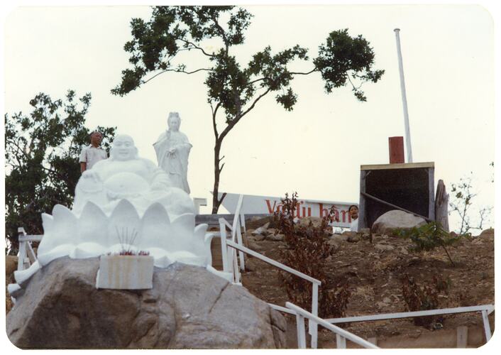 Religion Hill', Refugee Camp, Pulau Bidong, Malaysia, Apr 1981