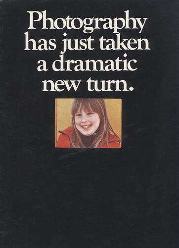 Brochure cover with photograph of small girl laughing.
