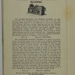 Trade Literature - Bevan & Edwards Pty Ltd, Machine Tools, 1907