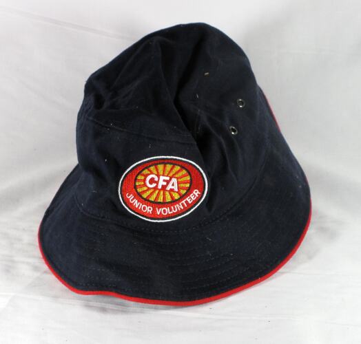 Photograph of Hat - 'CFA Junior Volunteer', Flowerdale, 2002-2013