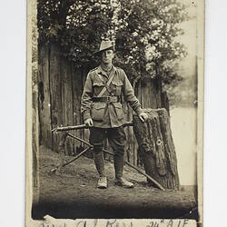 Portrait - Lieutenant Alan James Kerr, 24th Battalion, World War I, 1916