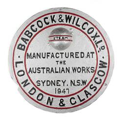 Boiler Plate - Babcock & Wilcox, 1947