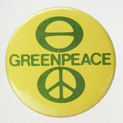 Badge - Greenpeace, pre 1986