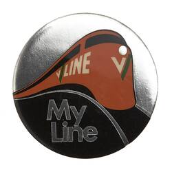 Badge-VLine My Line, Victoria, 1980-1986