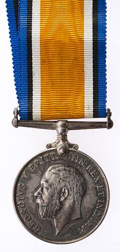 Medal - British War Medal, Great Britain, Private Edward Pummeroy, 1914-1920 - Obverse