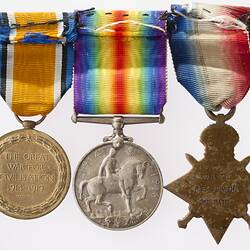 Medal Group - World War I, Great Britain, 1914-1918, Leading Cook Reginald Edward Strickland Smith, circa 1919 - Reverse