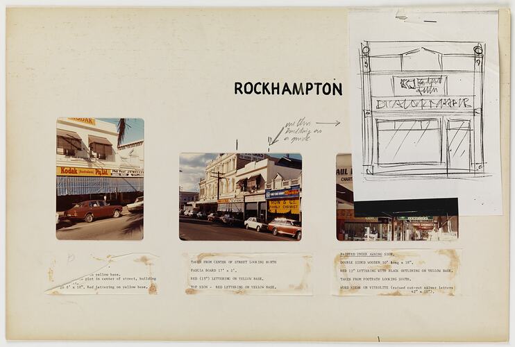 Poster - Kodak Retail Signage, 'Rockhampton', Kodak Australasia Pty Ltd, circa 1976