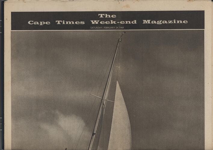 Newspaper - 'The Cape Times Week-end Magazine', Eoan Group, South Pacific, 24 Feb 1968