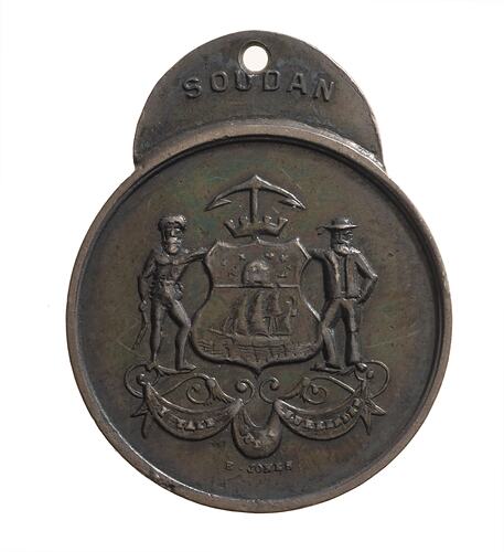 Medal - Lord Mayor's Soudan, Evan Jones Mint, New South Wales, Australia, 1885