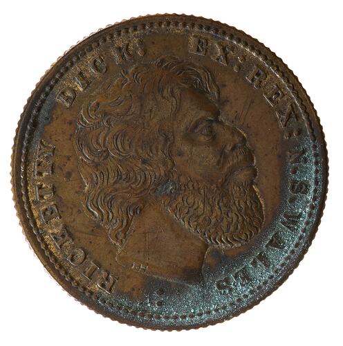 Medal - Ricketty Dick, Struck at the Exhibition Mint, AD
