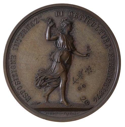 Medal - Tuscan Horticultural Society Prize, Italy, 1874 (AD)