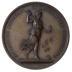 Medal - Tuscan Horticultural Society Prize, Tuscany, Italy, 1874