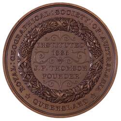 Medal - James Park Thomson, 1885 AD