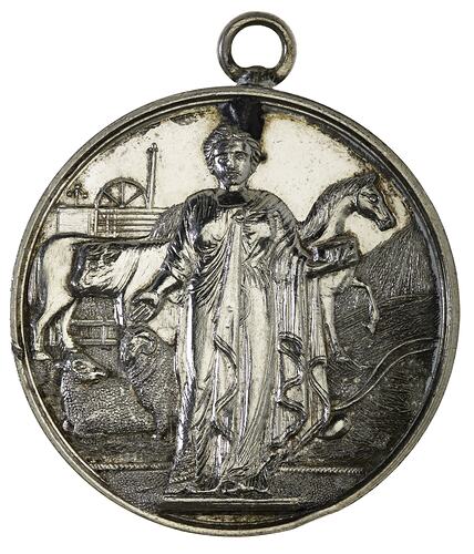 Medal - National Agricultural Society of Victoria Silver Prize, 1883 AD