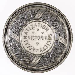 Medal - Acclimatization Society of Victoria, Silver, Australia, 1868