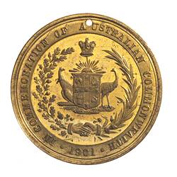 Medal - Federated Commonwealth, Coburg, Victoria, Australia, 1901
