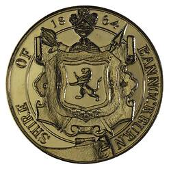 Medal - Sesquicentenary of Victoria, Shire of Bannockburn, Australia, 1985 (AD)