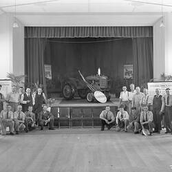 Negative - International Harvester, Farmall A Tractor, Shepparton Presentation & Salesmen, 1940