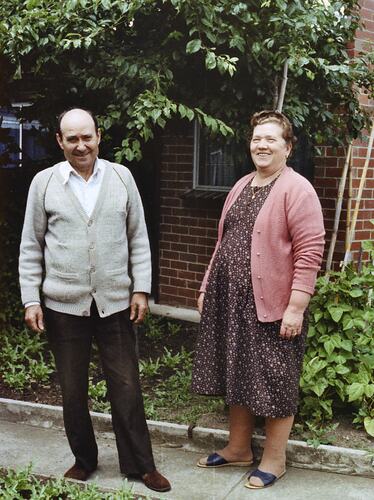 Domenico & Domenica Annetta, Front Yard Of Their Home, Reservoir, 1994