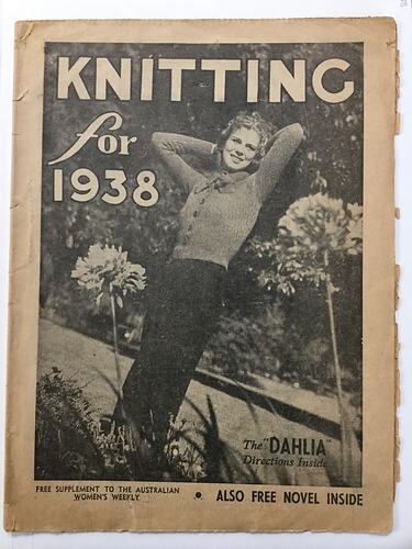 Knitting Book - Knitting For 1938, Consolidated Press Ltd, Sydney, 1938