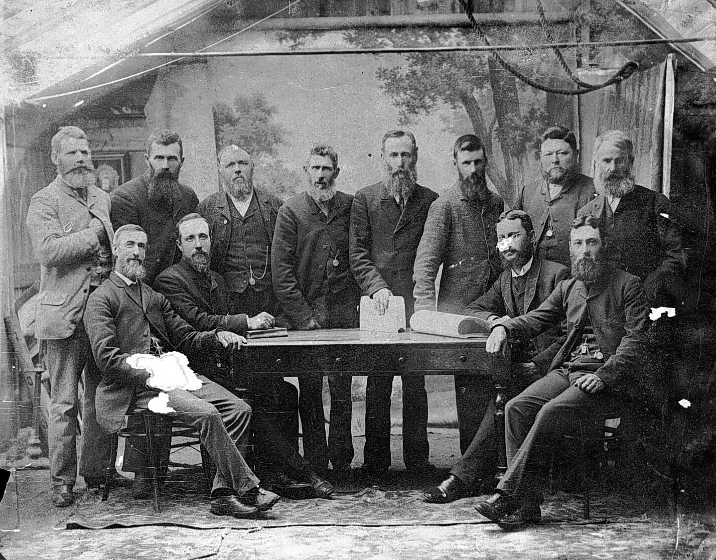 Negative Members of St Arnaud Shire Council, St Arnaud, Victoria, 1887