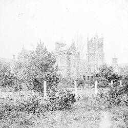 Negative - Melbourne Church of England Grammar School, South Yarra, Victoria, circa 1885