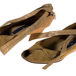 Shoes - Giorgio Moretto, Ankle Strap, Yellow Leather
