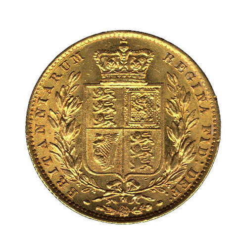 Coin - Sovereign, Victoria, Australia, 1872, photographed by Museums Victoria