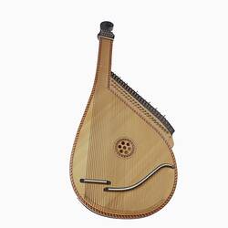 Bandura - Stringed Instrument, Ukrainian, Purchased by Peter & Katerina Senjov, Melbourne, 1980