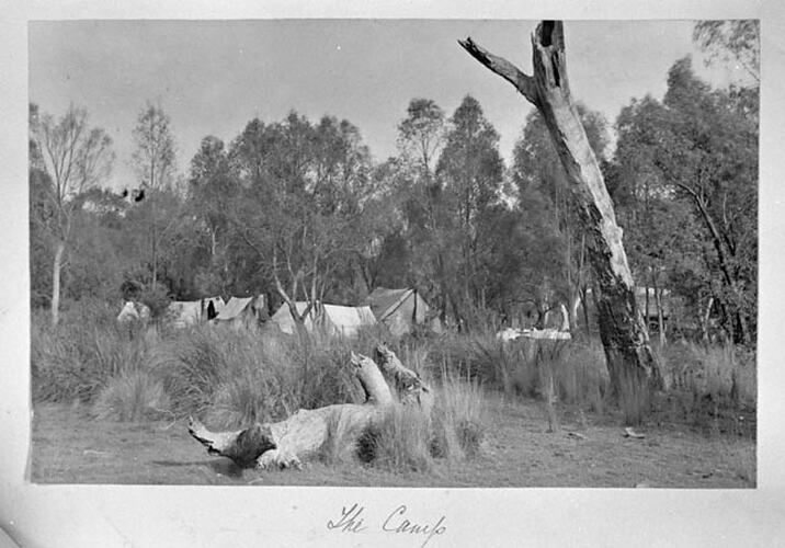 Christmas Camps - Barry's Range - 1905 - Lysterfield - 1913. The camp.