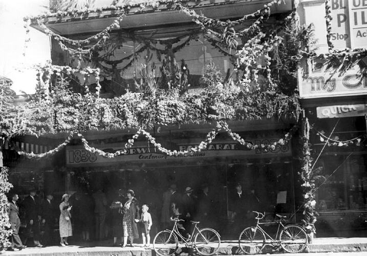 Photograph - Decorated Building, Ballarat, 1938